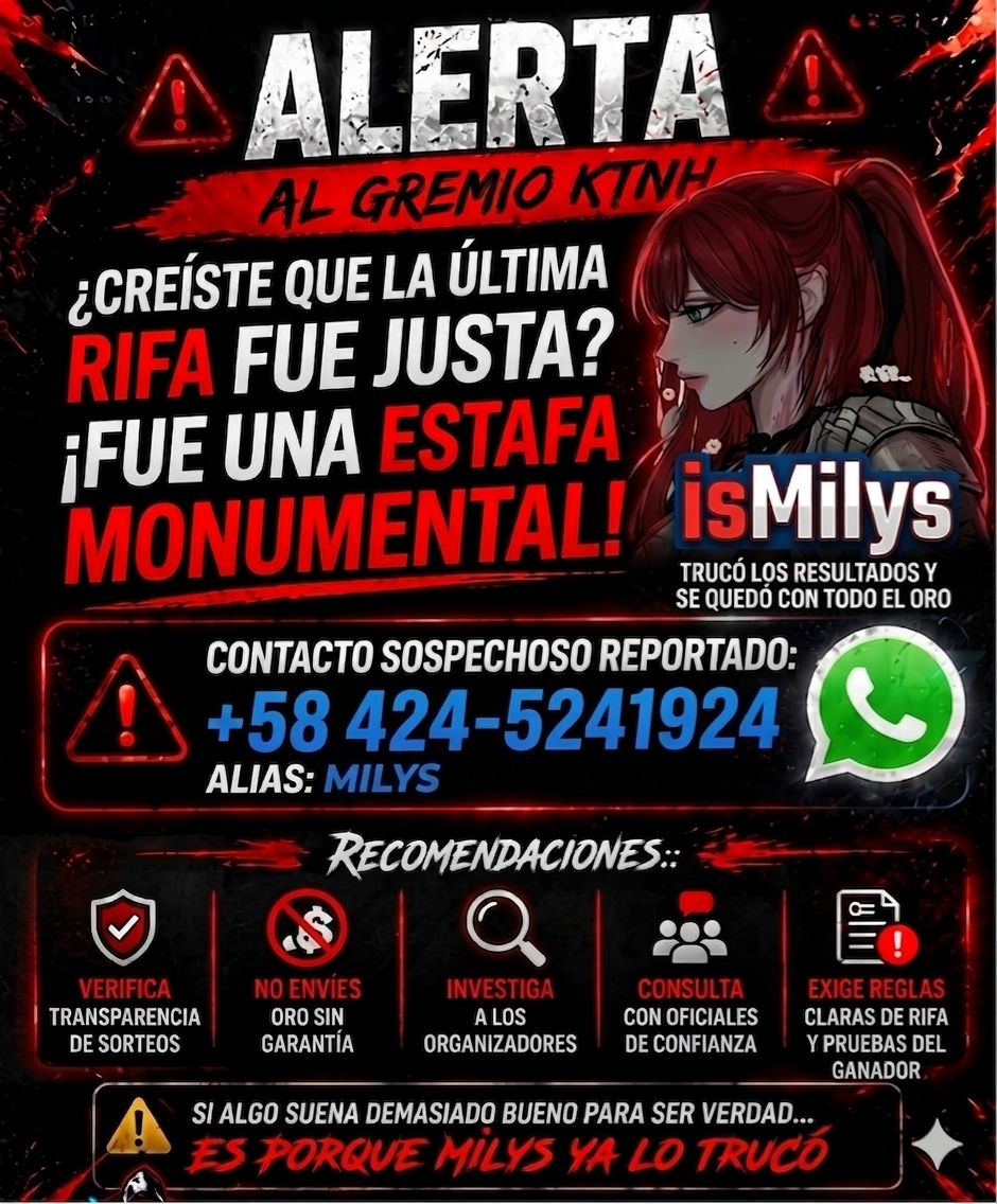 ALERTA DE ESTAFADORA